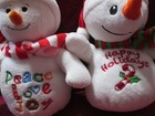 Dan Dee Christmas Snowmen Happy Holidays Stuffed Animal Plush Toy 8 