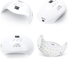 Gel Uv Led Nail Polish Lamp   Nail Dryer 40w Led Light With 3 Timers Professiona