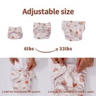 12 Set Reusable Adjustable Cloth Diapers For Newborn To 0-3 Years one Size Wa   