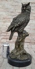 Original Milo Abstract Modern Art Owl Bronze Sculpture Marble Statue Figurine