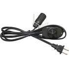 6 Feet Salt Lamp Cord With Dimmer Switch And E12 Socket 18 Awg    1 Pack Black