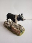 Danbury Mint The Border Collie Set Of 4 Hand Painted Sculptures  All With Coa 