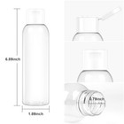 8 Oz Travel Squeeze Bottles With Flip Caps Refillable Empty Plastic 2 Pack
