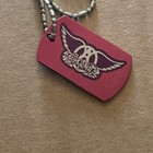 Aerosmith Just Push Play Concert Dog Tags Necklace