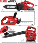 Kids Power Garden Tool Set Toy Leaf Blower Hedge Trimmer Chainsaw Pretend Play