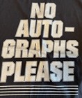 Wwe Authentic The Miz No Autographs Please Black Cotton Graphic T-shirt Size Med