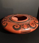 Exquisite   Monumental Hopi Black On Red Seed Jar By Garnet Pavatea  1915-1981 