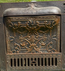 19th Century Victorian Dawson Brothers Cast Iron Fireplace Insert   Summer Cover