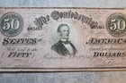 Civil War Confederate Richmond V a  1864   50 00 Note Ungraded