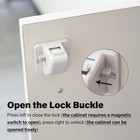 12 Pack Magnetic Cabinet Locks Baby Proofing - Child Safety Cabinet Latch Locks