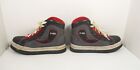 D-gel Broomball  Hi Top Sneakers Men   s Black Red  Safety Toe Shoes Size 10
