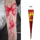 Black Henna Tattoo Paste Cone Temporary Body Art Diy Kit Waterproof