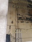 Vtg Wells Fargo   Co  Express Office General Stage Mirror Sign  12 1 2  X 16 