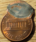 Nd  Lincoln Memorial Penny double Struck Error  Second Strike 80  Off Center Rb