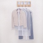 2pcs Dust Proof Clothes Garment Suit Dress Jacket Storage Bag Cover Travel Coat