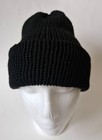 Mother   Father Baby Wool Knit Beanie Hat Set Black