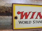 Vintage Winchester Porcelain Sign Old Firearms Ammunition Gun Ammo Rifle Hunting