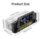 Single 1din Car Stereo Radio Head Unit For Apple Carplay Android Auto Bluetooth