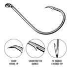 25 Or 50 Up Eye Octopus Circle Fishing Hooks 1 0-12 0 ships Free From Usa