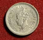 India British 1 4 Rupee 1943 Silver Coin Km 547 T11033