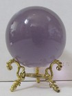 Old Hand Blown Solid Glass Sphere purple lilac   2 1 4  Dia   Vintage Ball   Pg1