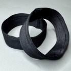 All Black Bicep Bands     Size Medium     Stretch Spandex Arm Bands