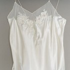 Vintage Victorias Secret Ivory Lace Chemise Slip Dress Bridal Nightie Gown Sheer