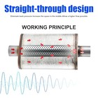 Universal 409 Stainless Muffler Straight-through Performance Muffler 2 5 