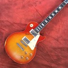Vintage 50s Cherry Sunburst Lp Electric Guitar Standard Relic Figured Top Abr