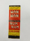 Num Num Delicious  Try Some Moss Pretzel Cone Co Ohio Vintage Matchbook Cover