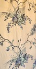 Vintage 1960s Blue And White Floral Curtain Panels Rayon Blend