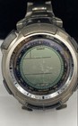 Vintage Men s Casio Paw-1300t Pathfinder Tough Solar Stainless Steel 47mm Watch