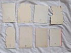 Lot 8 Vintage Mid-century Christmas Cards Mcm 1950s 1960s 1940s Used Art Deco
