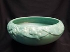 1921 Rookwood Pottery Large 9  Matte Mint Green Bowl Grape Vine