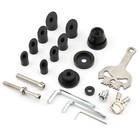 7 8  1  Bar Handlebar Grip End Helmet Lock For Harley Dyna Touring Sportster