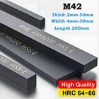Hss M42 With Cobalt Flat Bar Strip Plate High Speed Steel Lathe Rod 200mm Length
