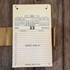 Rare 50s Paper Ephemera Daily Tear Away Calendar Stationery Planner Junk Journal