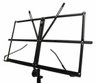 New Windsor Band Foldable Music Sheet Stand With Travel Bag   Black   050151-bk