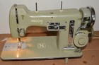 Necchi Bu Mira Sewing Machine Green W  Wonder Wheel   Accessories