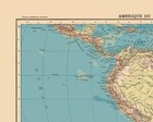 Historic Map - South America Physical - Schrader 1908 - 28 80 X 23