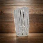 Vtg Mcm Lucite Acrylic Coasters Set Of 6 Clear Silver Rim Retro Cocktail Barware