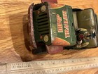 Vintage Friction Tin Toy Dump Trailer Jeep No 4 Made In Japan -1950s  Sold As Is