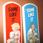Marilyn   Elvis - Two Thermometer Sign Set - Rock   Roll Movie Star -big 39 tall