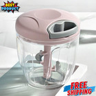 900ml Vegetable Chopper Manual Food Processor Hand Pull String Big Garlic Mincer