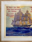 1926 Old Ironsides Patriotic Rally Madison Square Garden Poster Nyc Sousa Rare