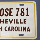 Vintage Moose Lodge 781 Asheville North Carolina Metal Vanity License Plate Sign