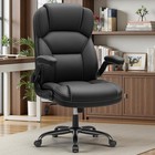 Felixking Pu Leather Executive Office Chair  Ergonomic High-back -  Black