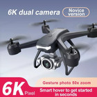 Drone 2026 6k Hd Dual Camera Wifi Fpv Rc Portable Quadcopter Remote 2 Battery