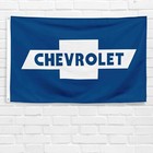 For Chevrolet 3x5 Ft Banner Chevy Car Truck Racing Logo Garage Sign Flag