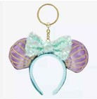 Disney Resort Key Chain Ears Headband Ariel Little Meramaid Key Ring